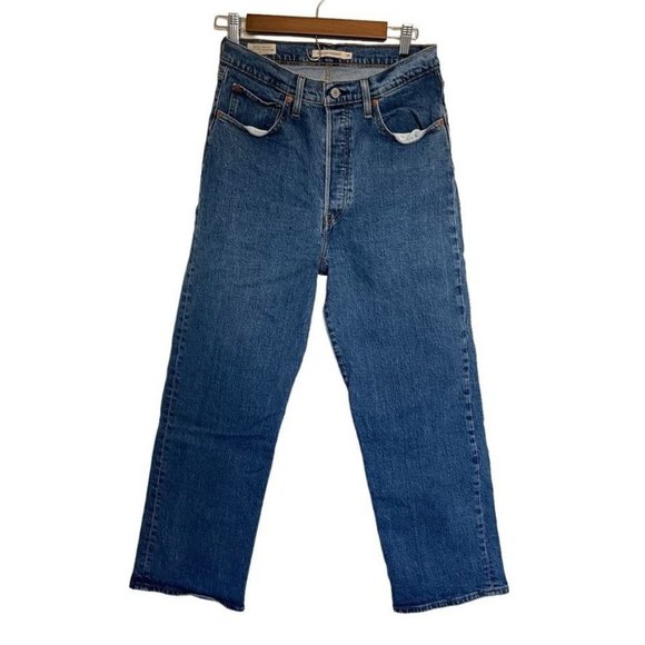 Levi's Denim - Levi's Premium Ribcage Straight Size 30 Jeans Super High Rise 30x27